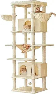 DAFIFY Extra Large Cat Tree With 2 Condos And Hammo