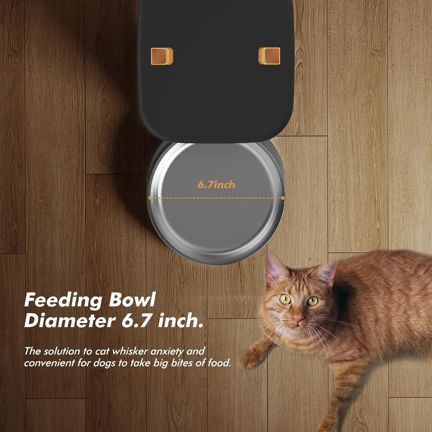 Nityers Automatic Pet Feeder With Timed Dispenser And Voice Recorder