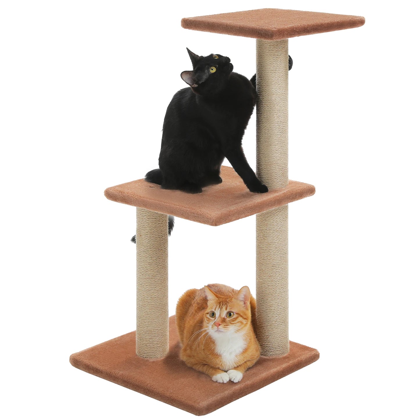 PAWZ Road Cat Tree Tower Three Tier Activity and Scratching