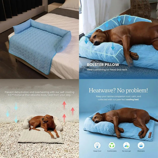 Chill Relief Dog Cooling Mattress For Durable, Comfortable Rest