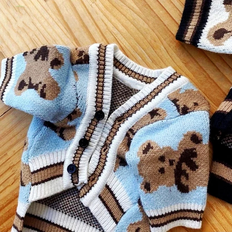 Striped Cardigan Dog Coat For Chihuahua And Bichon Frise