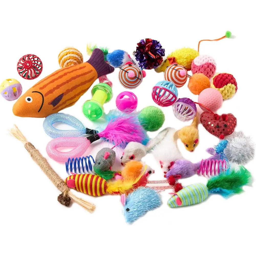 Talk Cat Toys Variety Pack 20 Pieces Assorted Interactive Toys