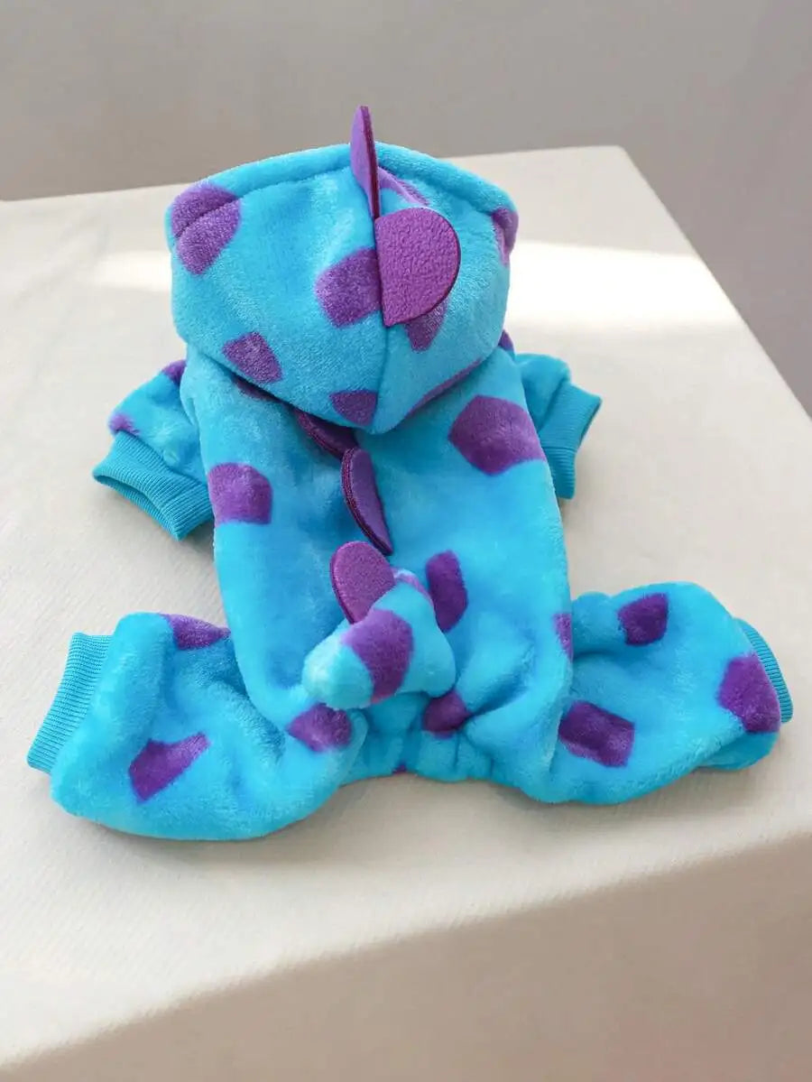 Pet Autumn Winter Dinosaur Transformation Costume For Small Dogs