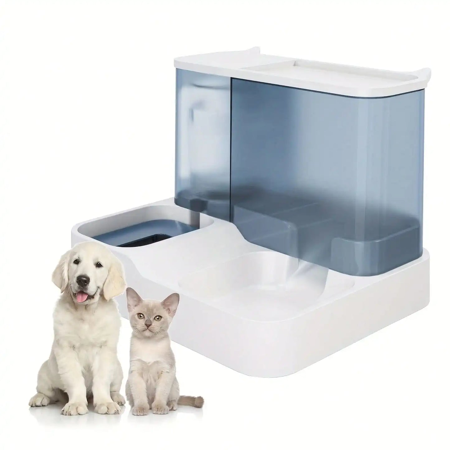 Automatic Cat Food And Water Dispenser Feeder And Waterer