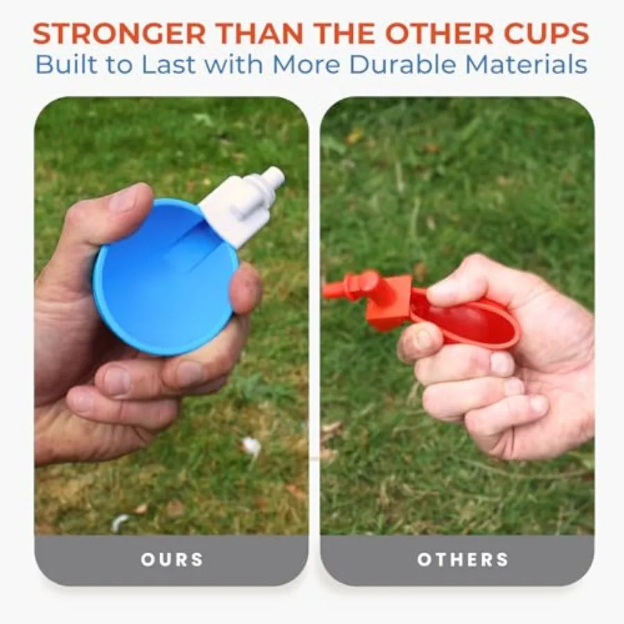 Automatic Waterer Cups for Ducks Geese Turkeys Rabbits Kit