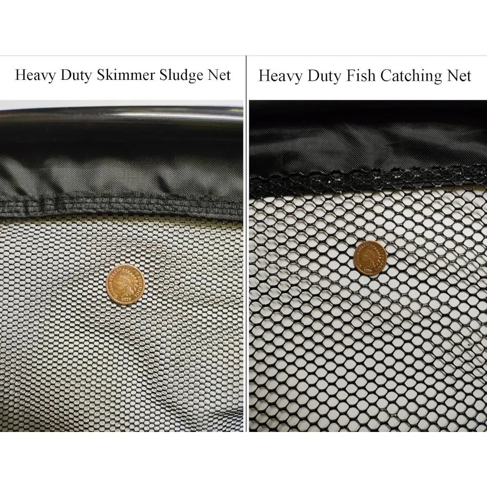 HUANYAN Heavy Duty Pond Nets Two Pack For Koi Ponds Debris