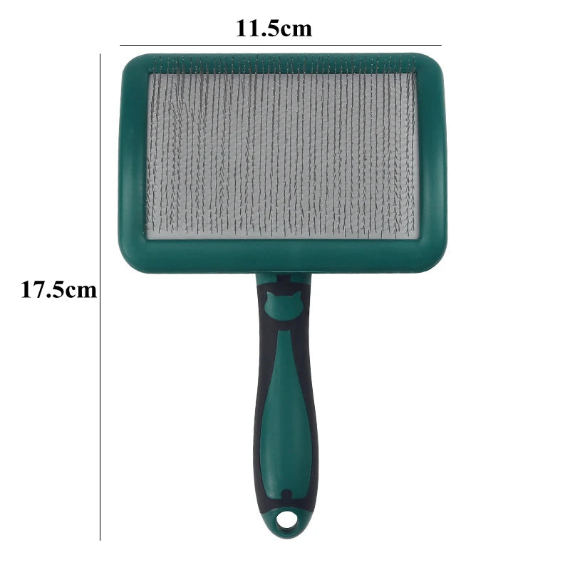 Dog Grooming Brush Stainless Steel Comb For Pets Hair Removal Massage