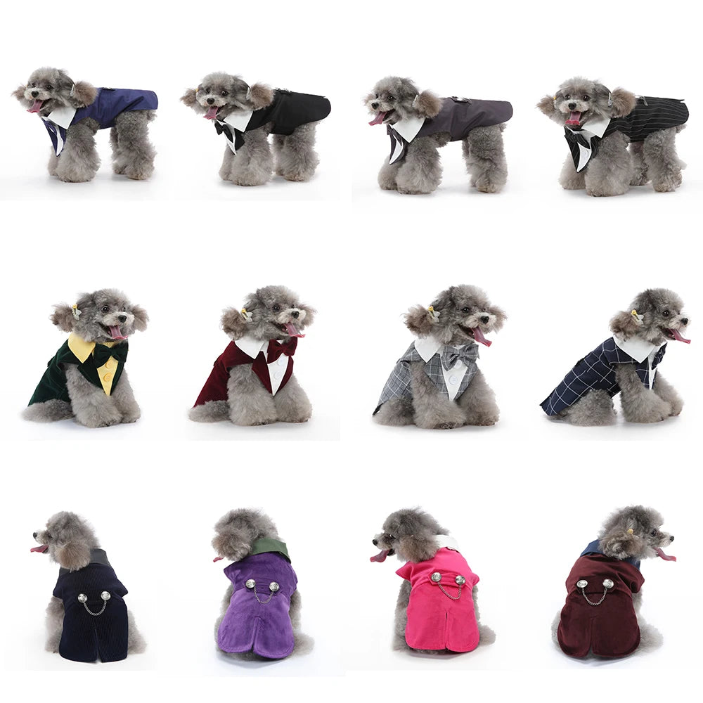 NONECN Christmas Dog Costume Wedding Tuxedo for Pets