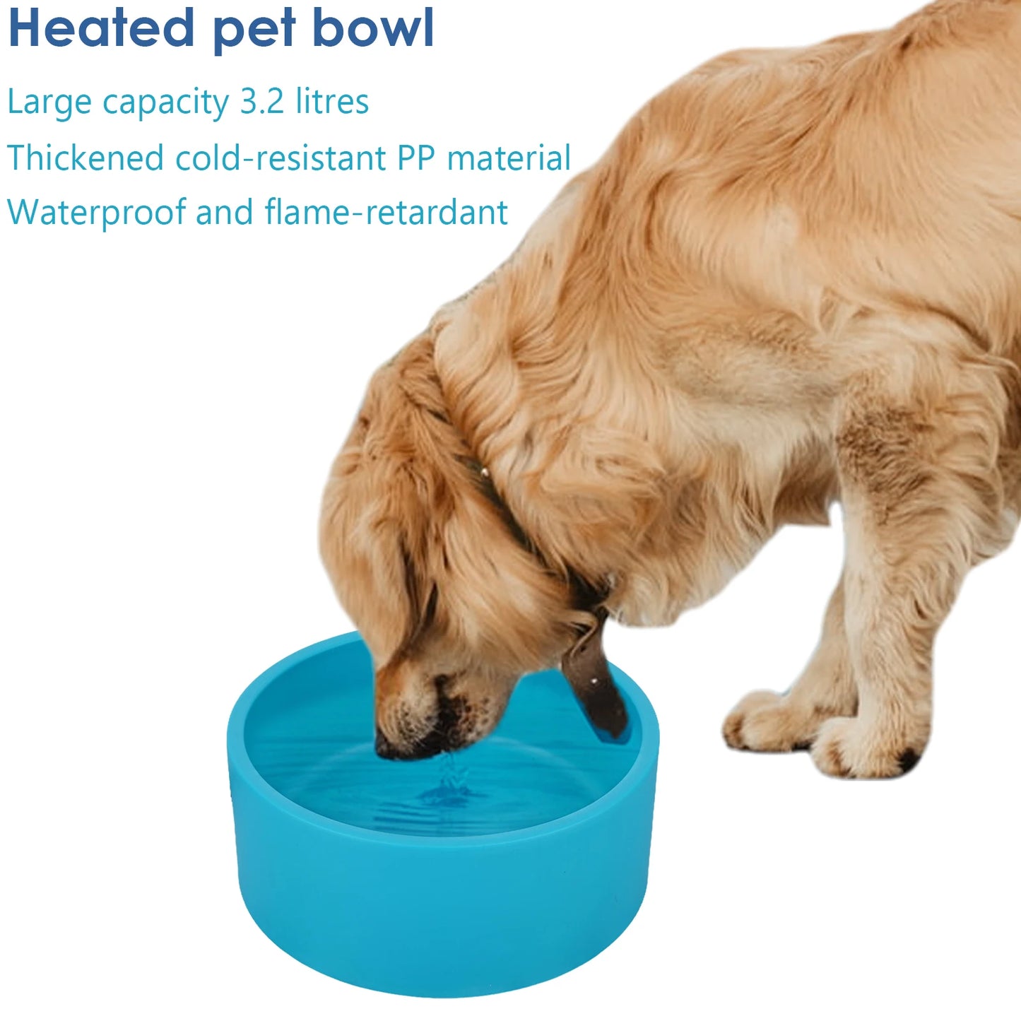 Outdoor Heated Pet Water Bowl AntiFreeze For Cats And Dogs