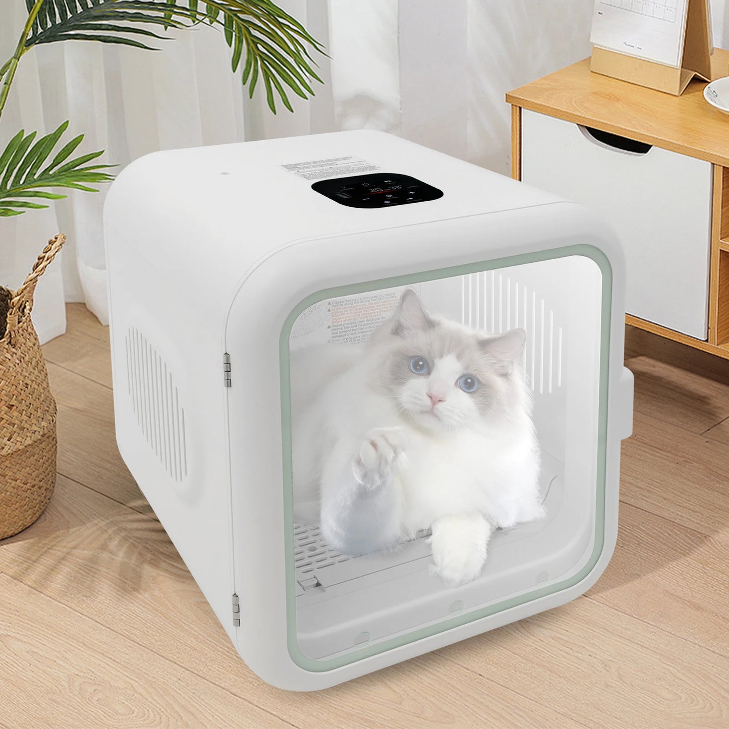 Cat And Dog Dryer Box Portable 110V 800W Adjustable Temperature