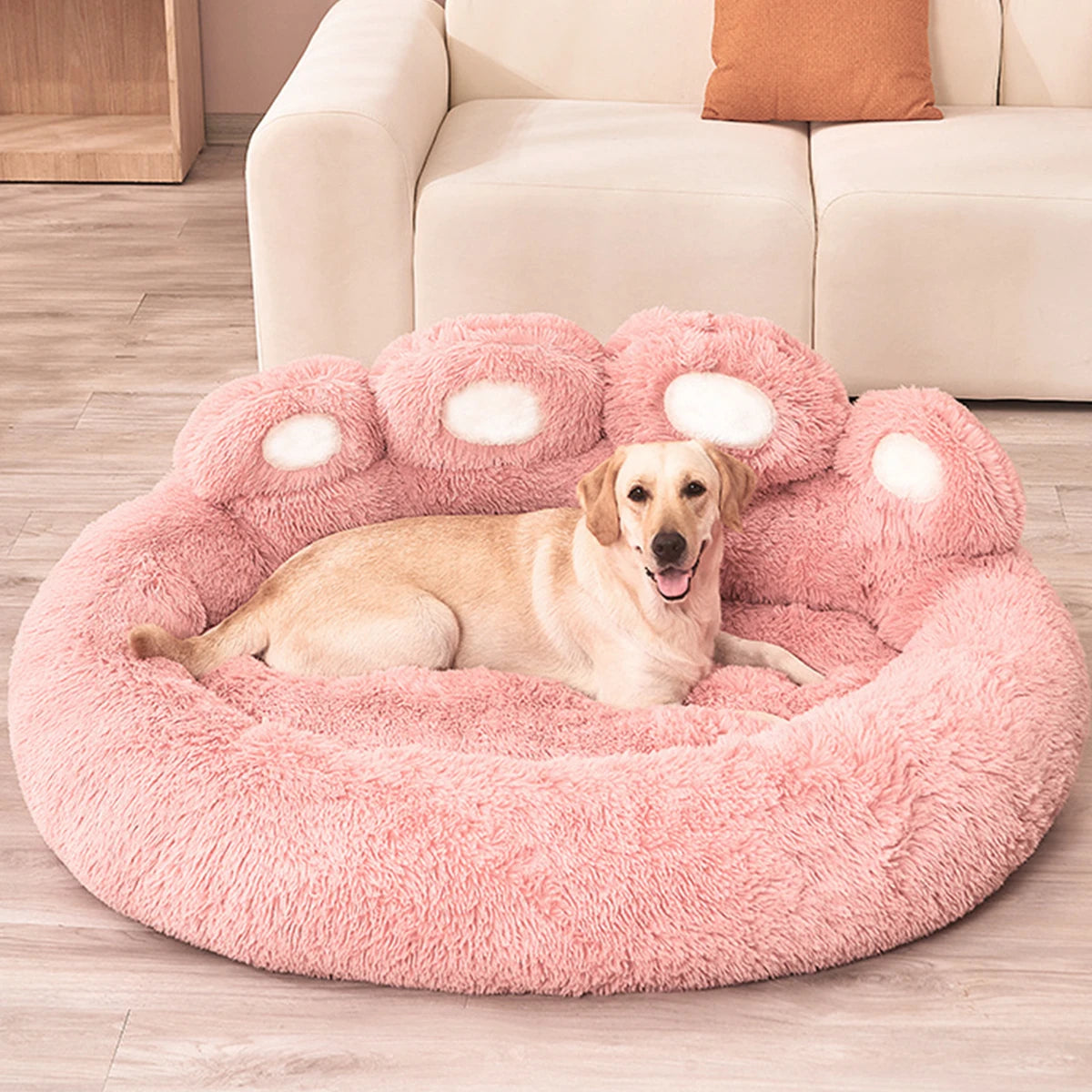 Winter Warm Fluffy Dog Bed For Pets Soft Kennel Mat