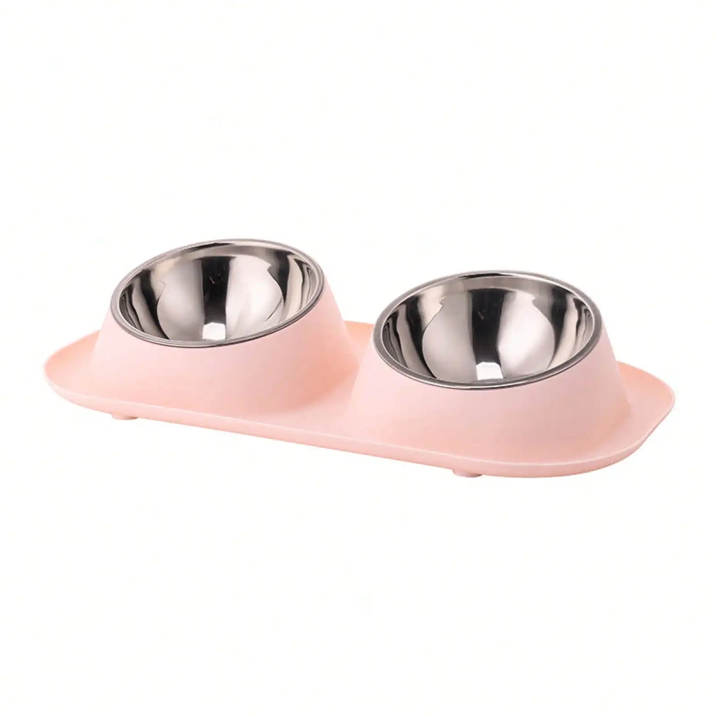 Double Pet Bowls With Non Slip Base Ceramic Food Water