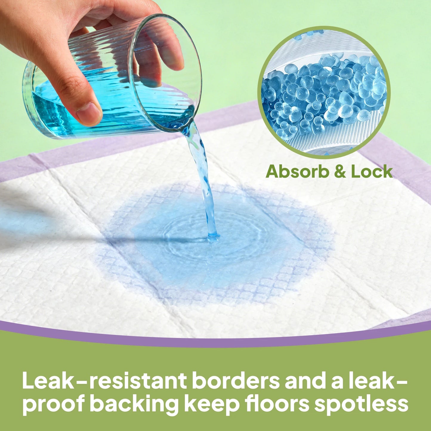 Lavender Scented Disposable Pet Underpads Super Absorbent Odor Neutralizing