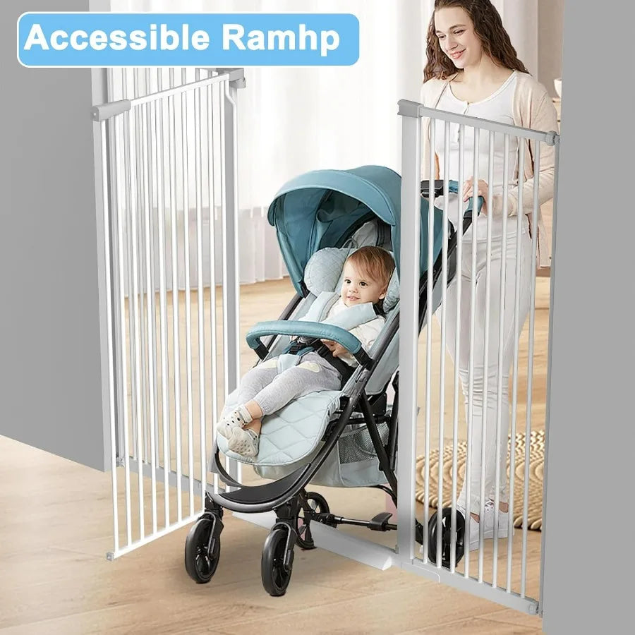 Dog Door Pet Gate For Doorways Hallway Indoor Use Barrier