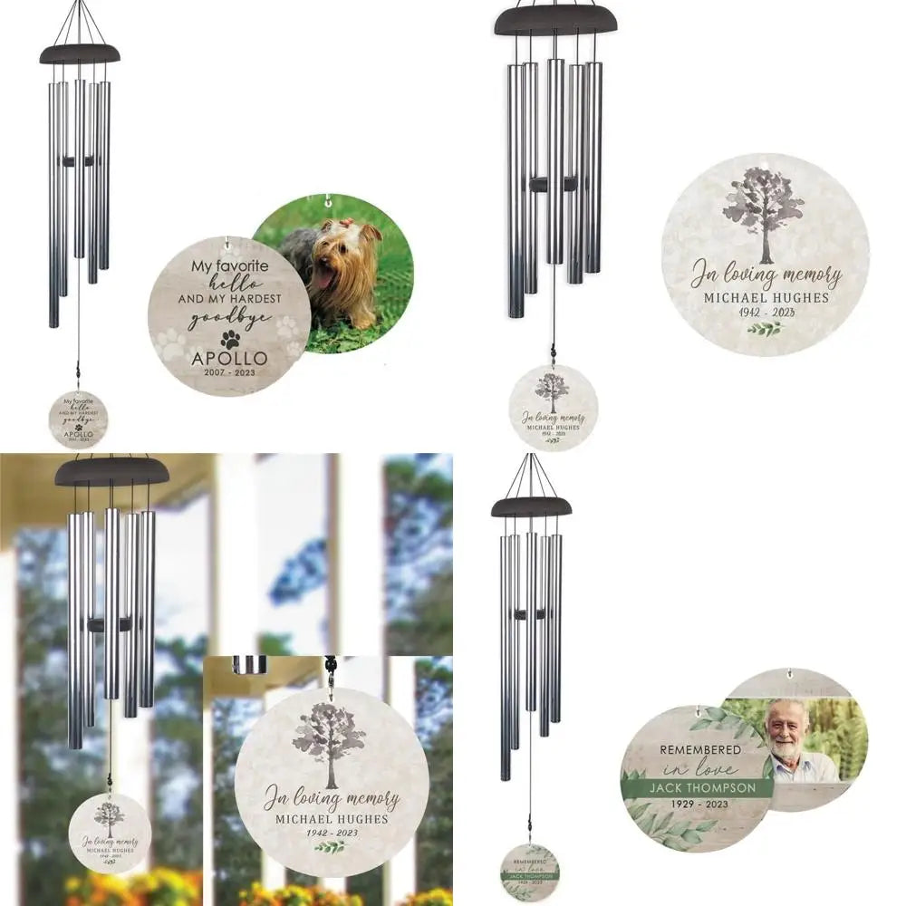 Custom Pet Memorial Wind Chime Personalized Farewell Gift