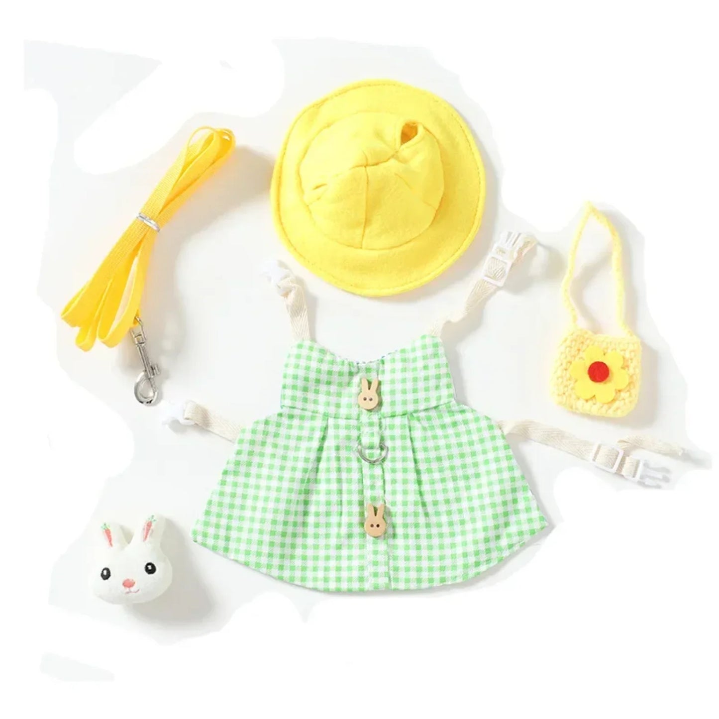 Small Animals Harness Leash Set For Guinea Pigs Rabbits Mice
