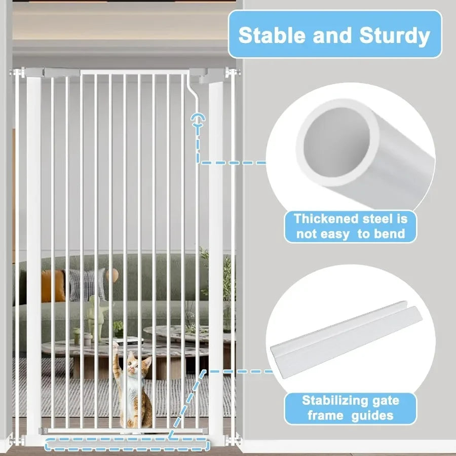 Dog Door Pet Gate For Doorways Hallway Indoor Use Barrier