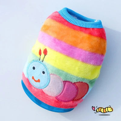 Cute Dog Winter Vest Soft Flannel Puffer Jacket For Dogs