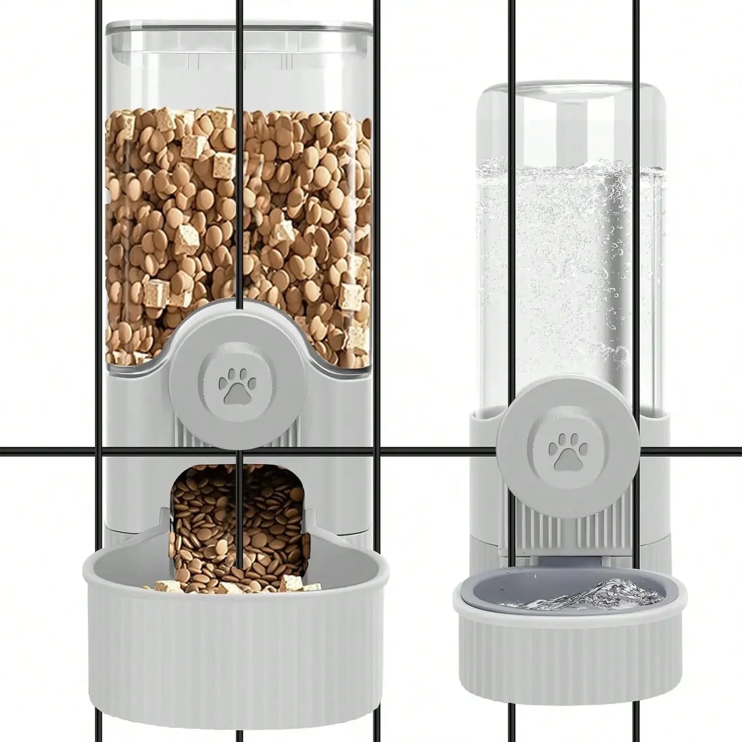 Hanging Automatic Pet Food Feeder And Water Dispenser