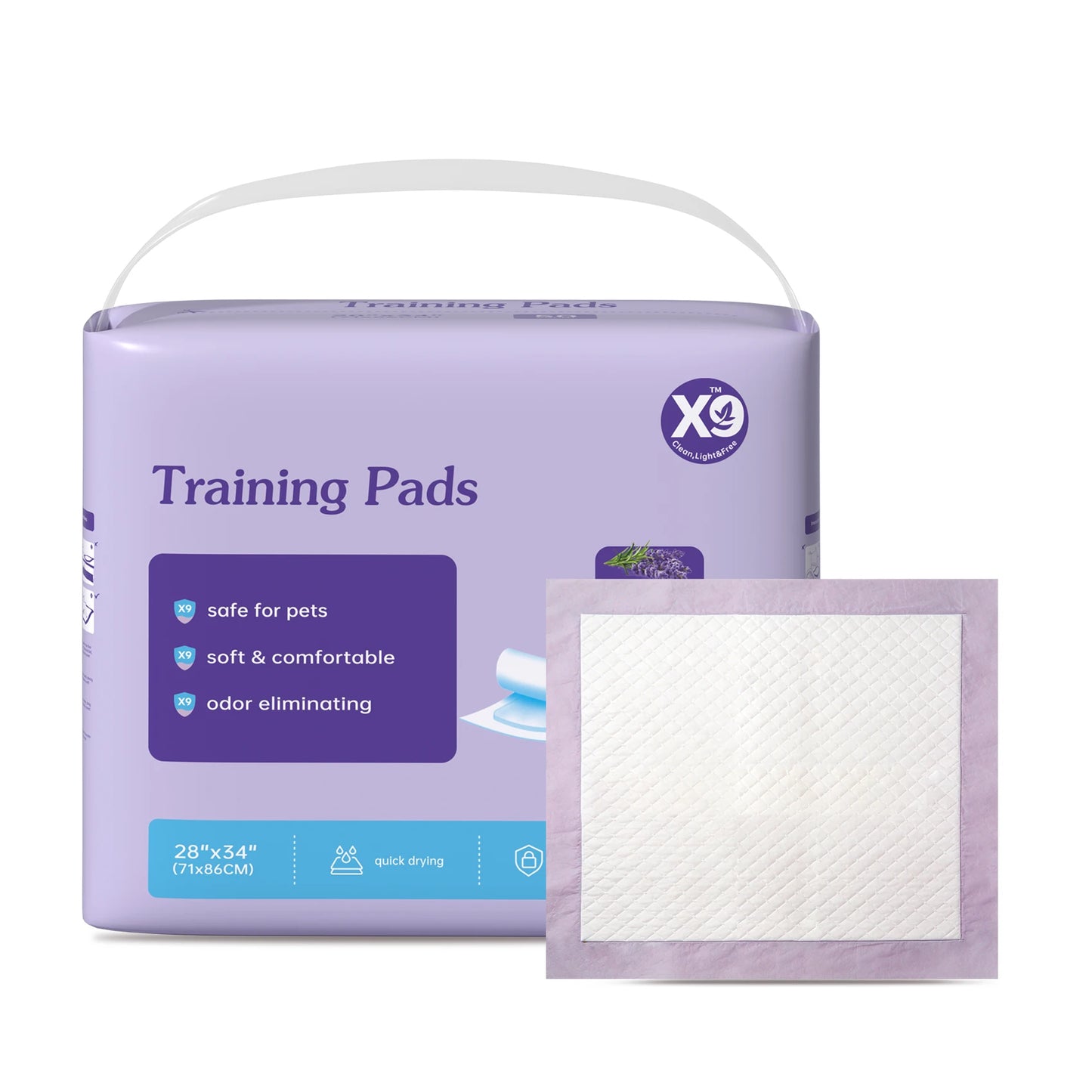 Lavender Scented Disposable Pet Underpads Super Absorbent Odor Neutralizing