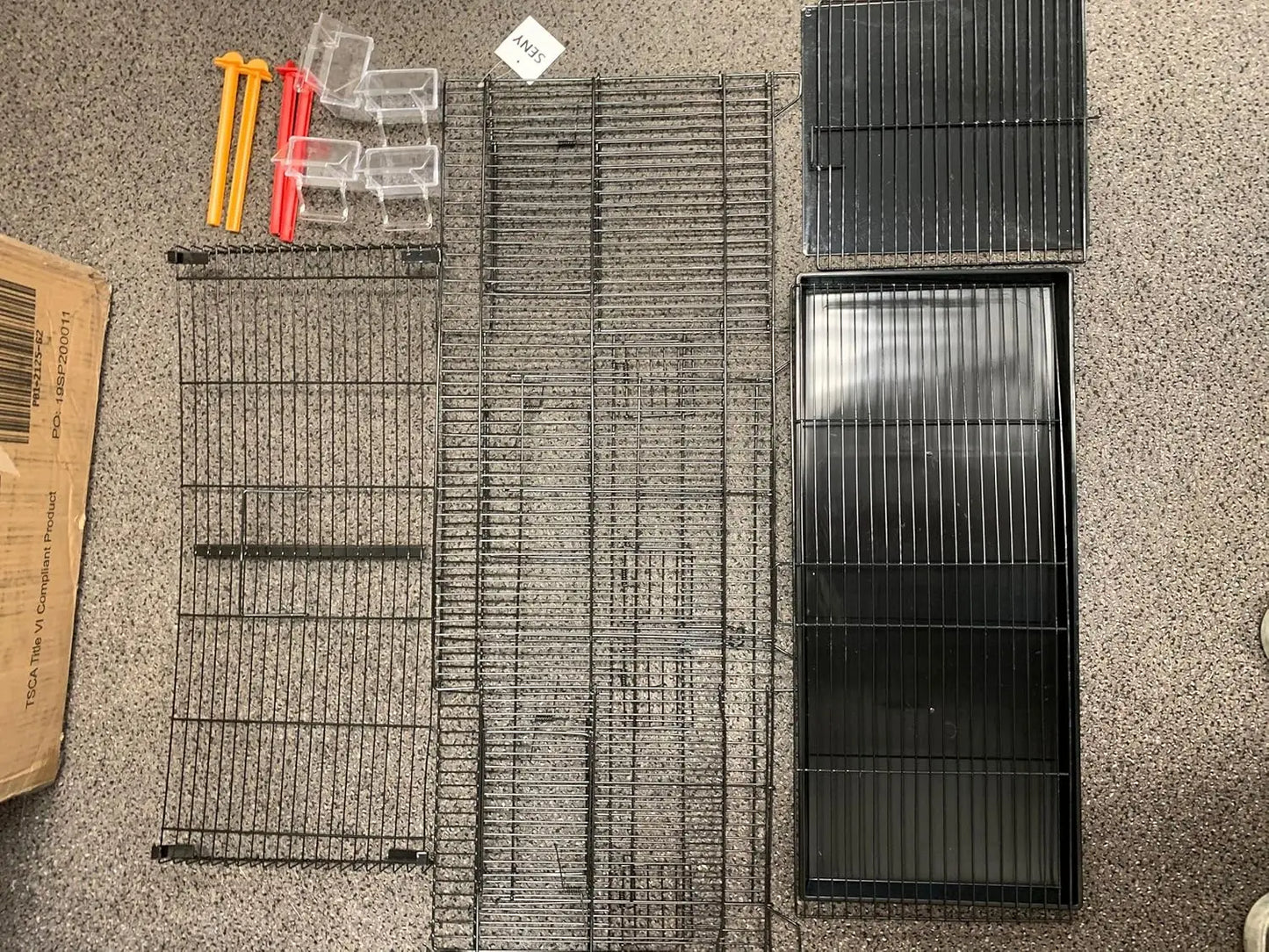 XMSJ Set of 4 Stackable Breeding Bird Cages Canary Finches