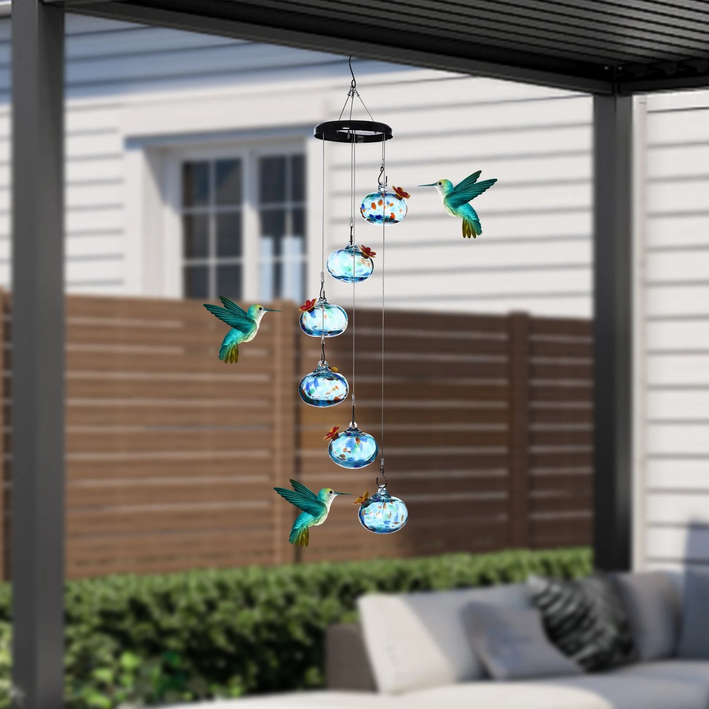 Hign-concerned Hummingbird Feeders Leak-Proof Glass Balls Outdoor Decor