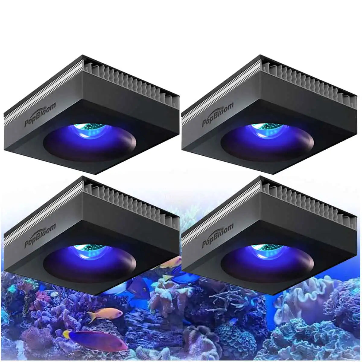 PopBloom RL90 WiFi Reef Aquarium Light 100W Full Spectrum
