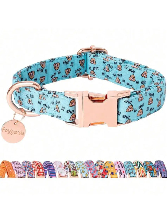 Floral Dog Collar With Flower Design For Girls Female Dogs