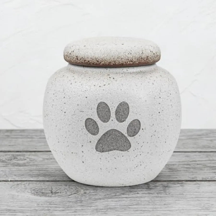 Pet Urn For Dogs And Cats Ceramic Keepsake Ashes Memorial