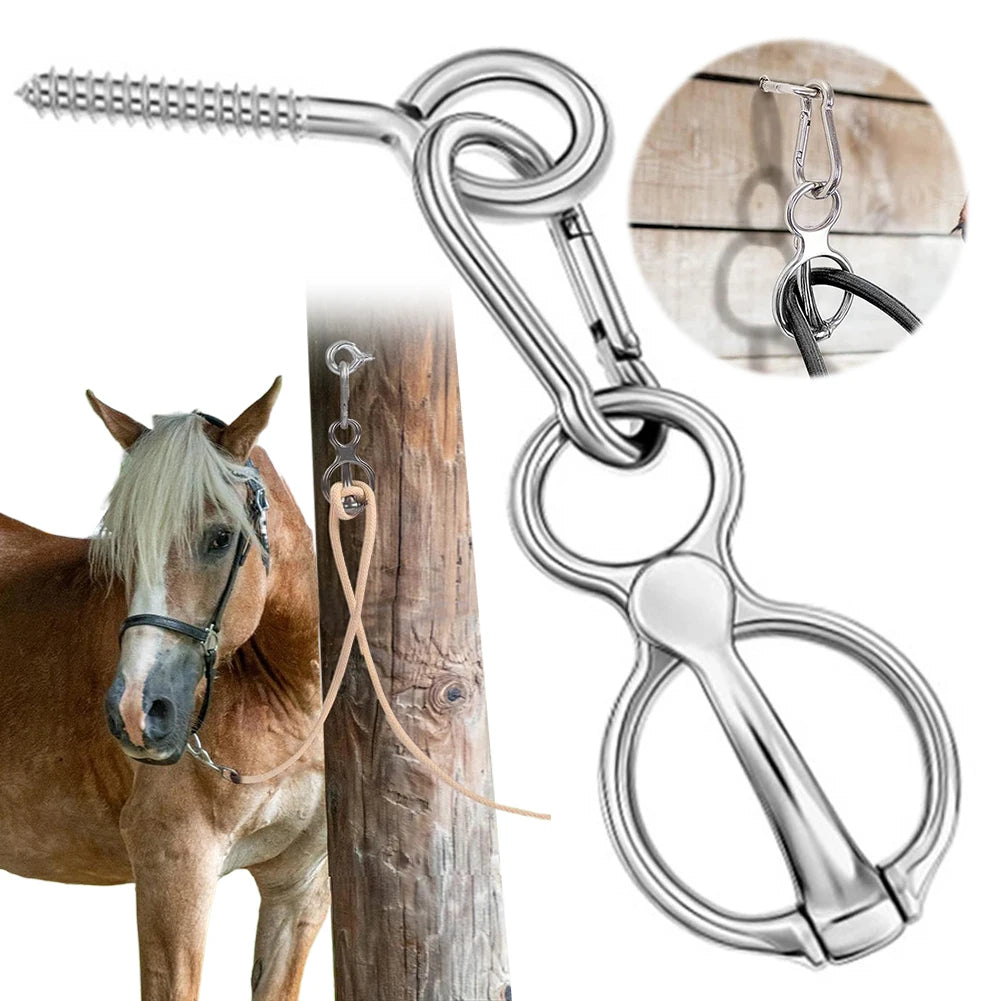 Alloet Heavy Duty Horse Tie Ring Training Equipment