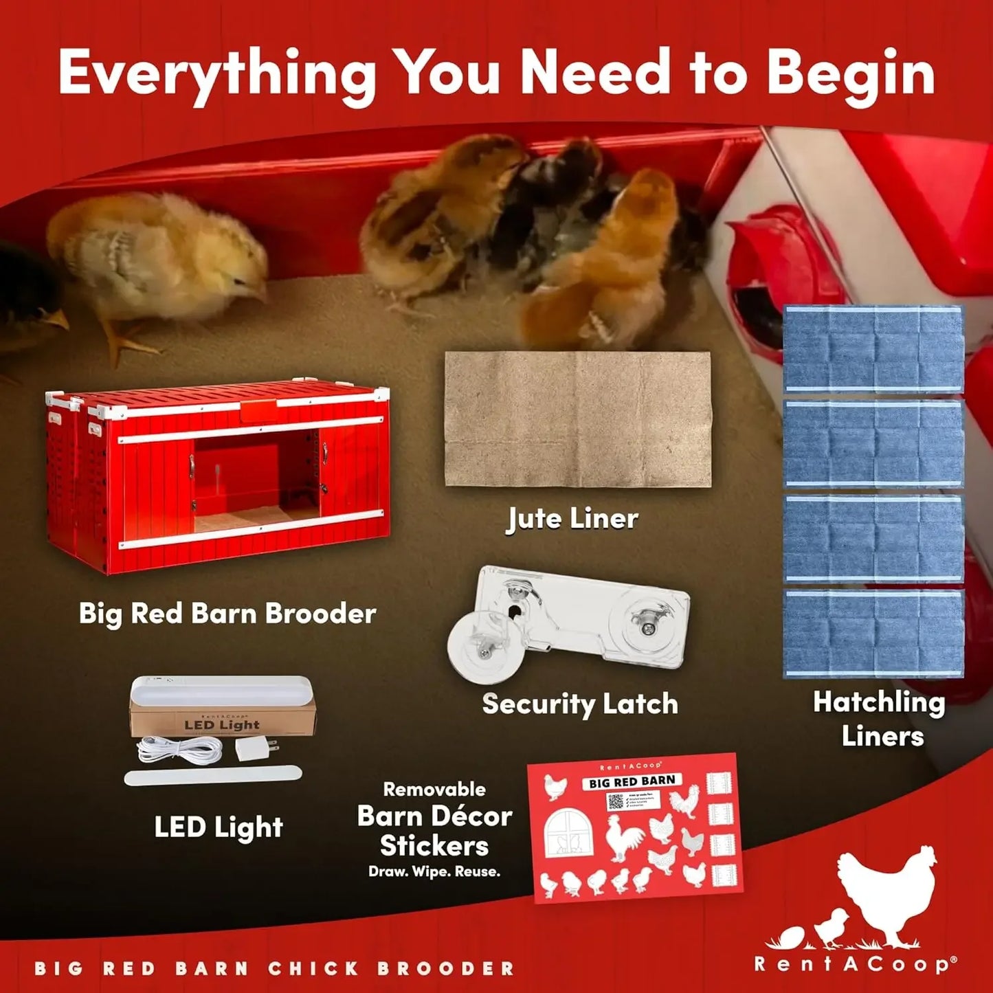 Big Red Barn Chick Brooder Durable Lightweight Easy Clean Multipurpose