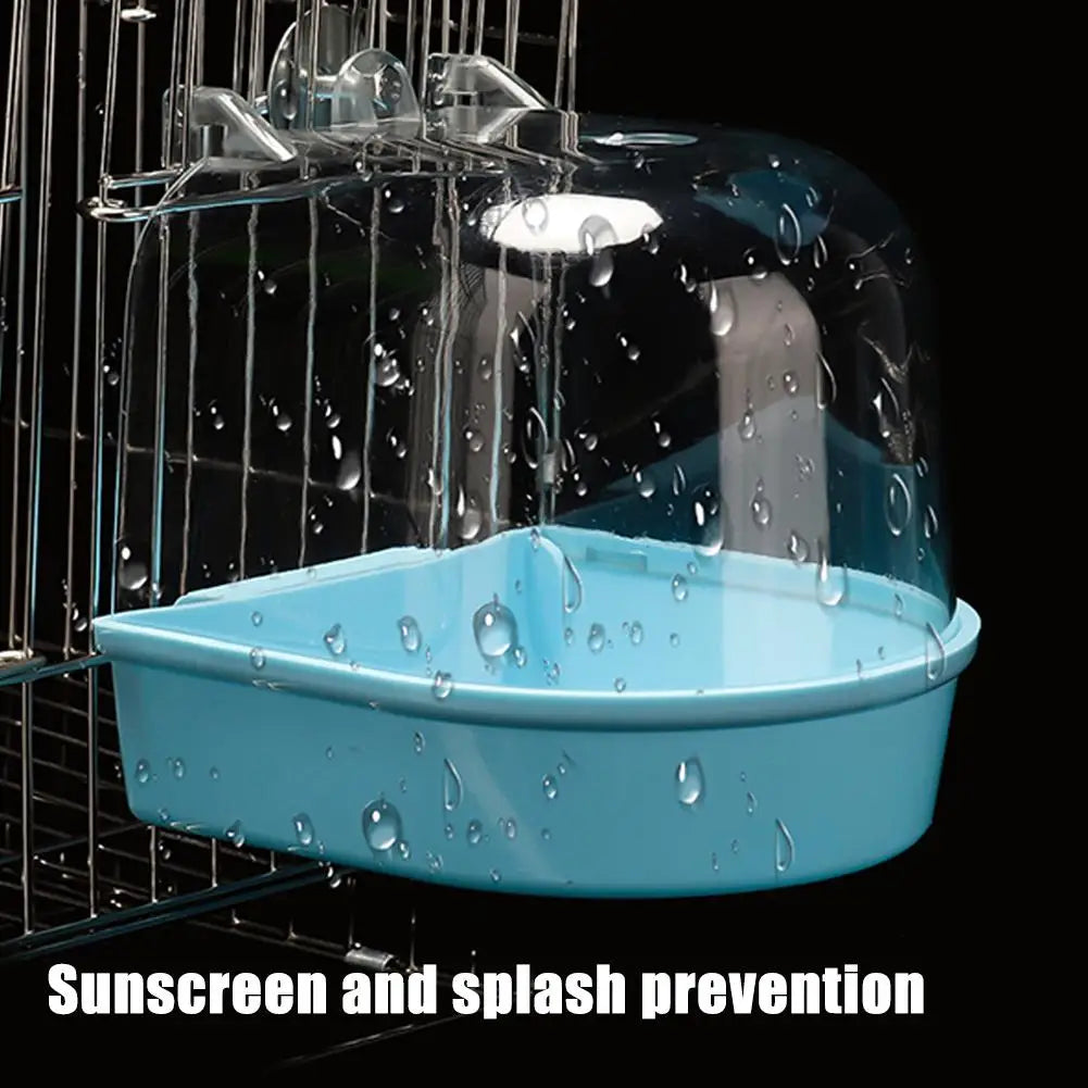 Hanging Bird Bath for Parakeet and Small Birds Cage