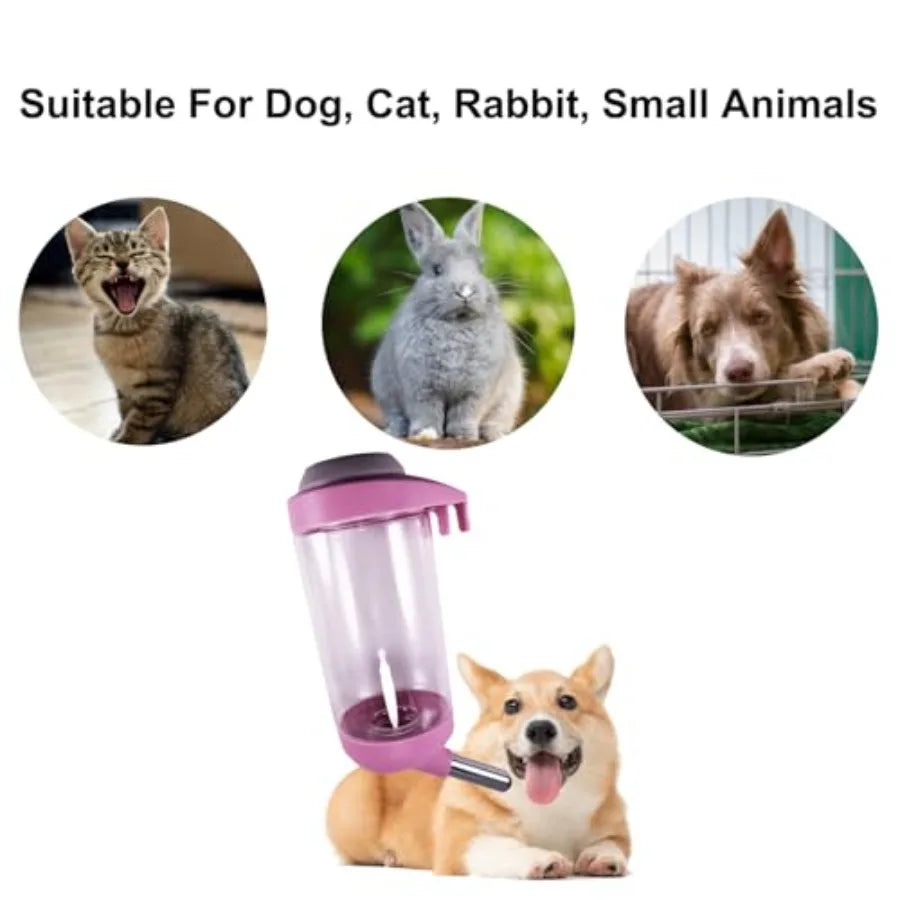 Dog Crate Water Bottle No Drip Kennel Pet Water Dispenser