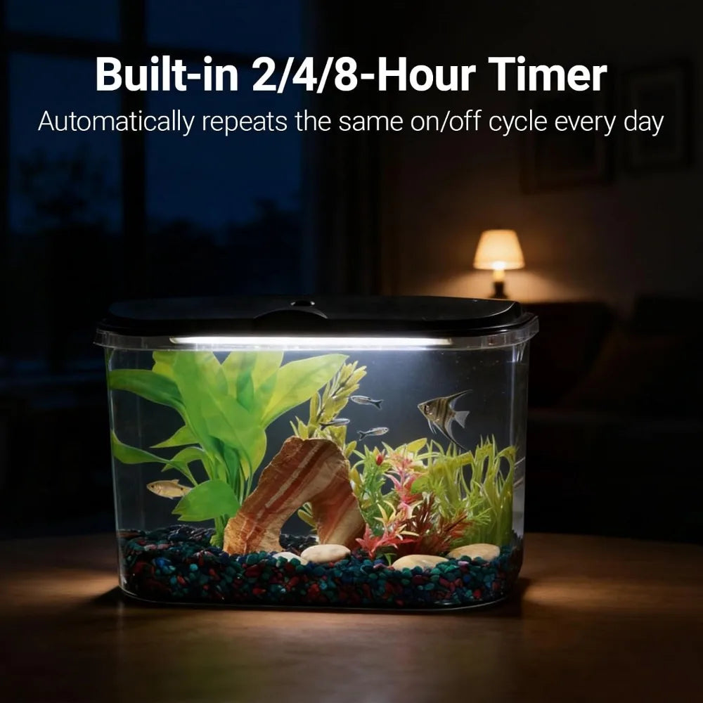 Aquarium Kit With LED Lighting And Power Filter For Tropical Fish