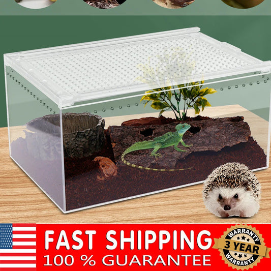 Hign-concerned Magnetic Acrylic Reptile Enclosure Breeding Box