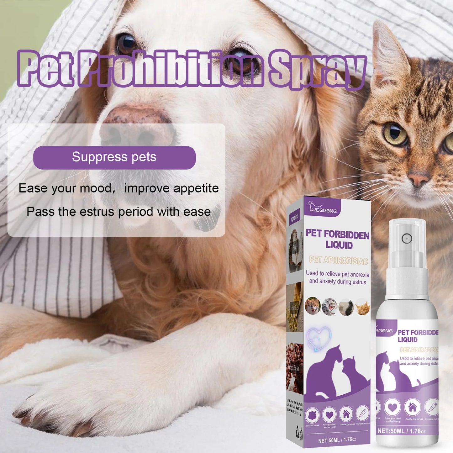 Calming Diffuser For Dogs And Cats Anti Anxiety Liquid Spray