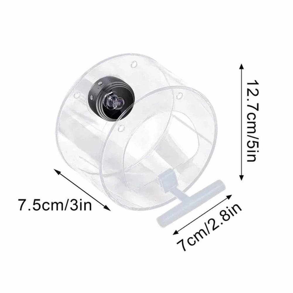 Feature Transparent Smart Bird House Feeder With Camera