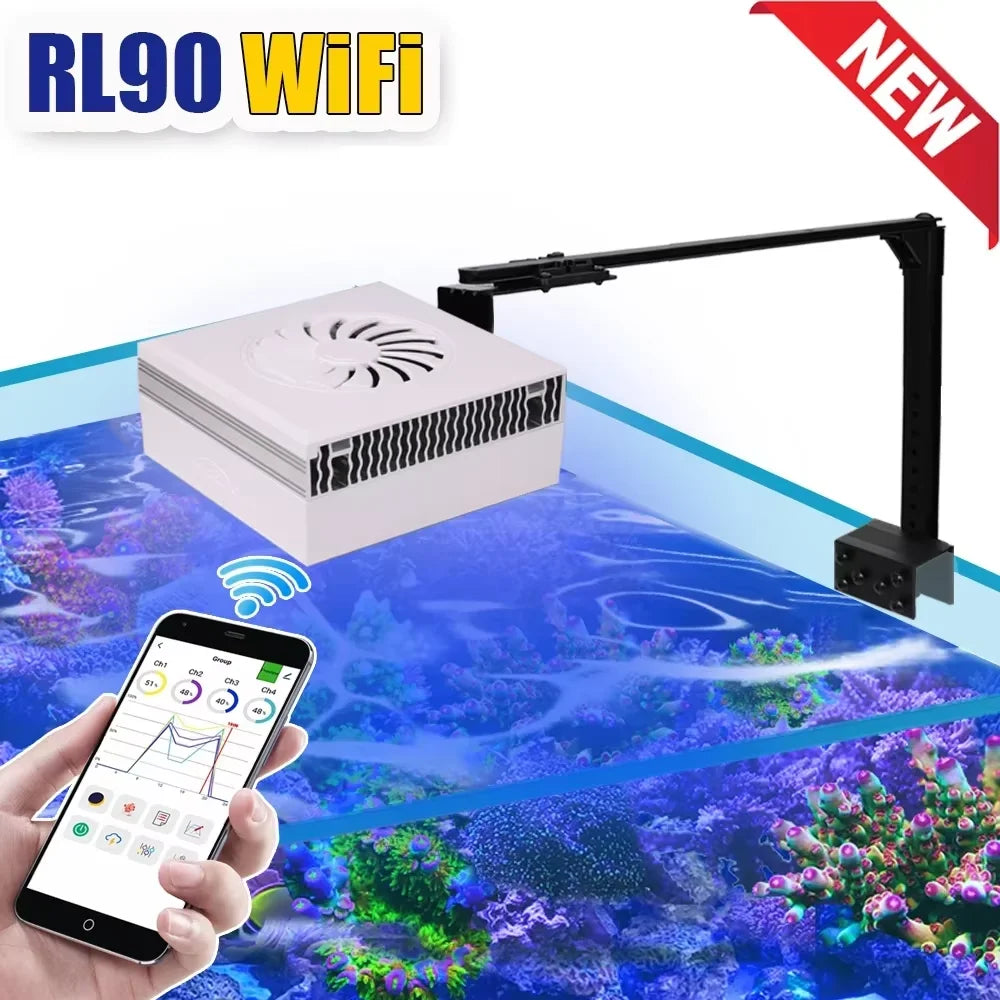 PopBloom RL90 WiFi 100W Aquarium LED Lighting Coral Reef