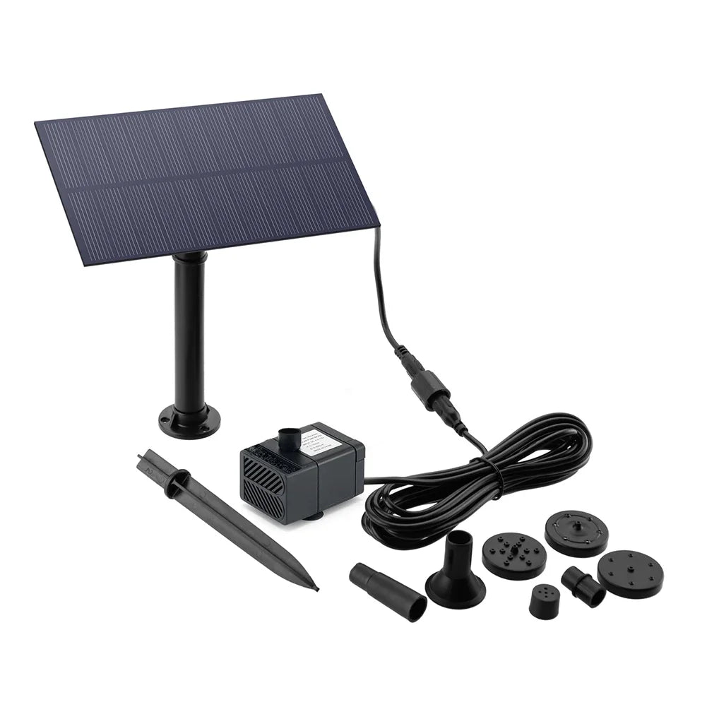 Shunmaii Solar Water Pump Kit For Garden Fountain 180 LPH