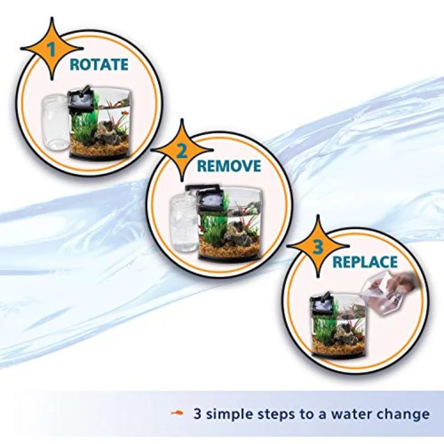 LED MiniBow SmartClean Aquarium Kit For Small Fish Tanks
