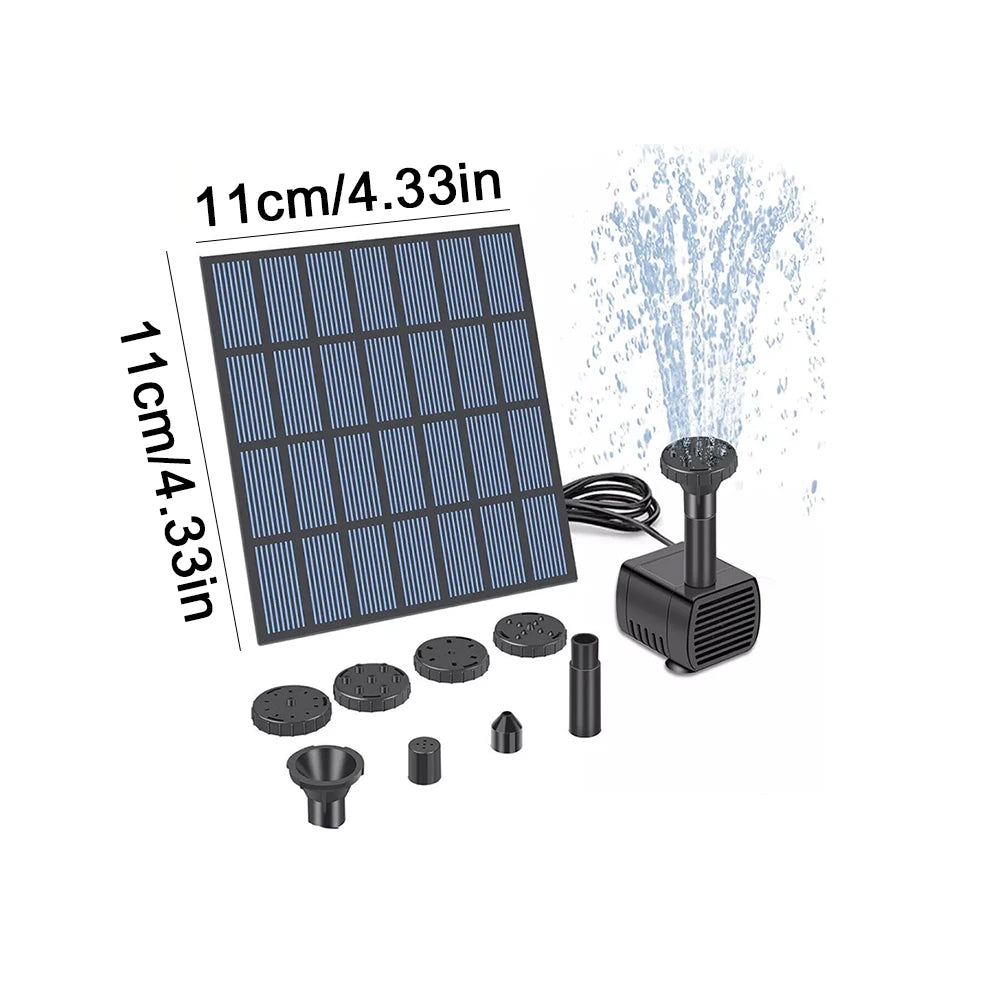 Hign-concerned Solar Panel Powered Water Pump with Nozzles