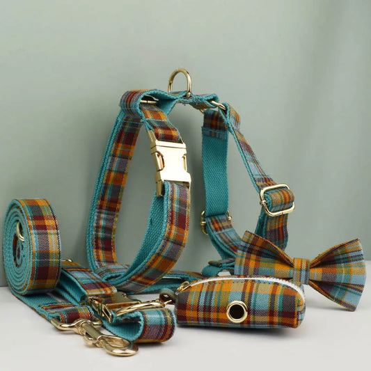 YTYINCN Personalized Dog Collar Leashes Harness Set