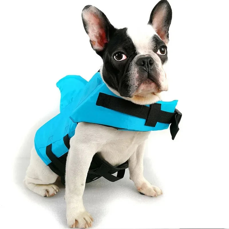 Dog Life Vest Shark Swimsuit With Adjustable Buoyancy