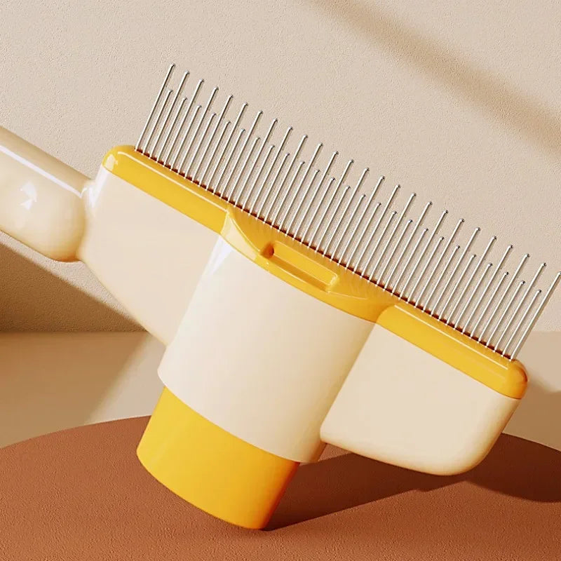 Self Cleaning Dog Comb One Button Pet Hair Remover Brush