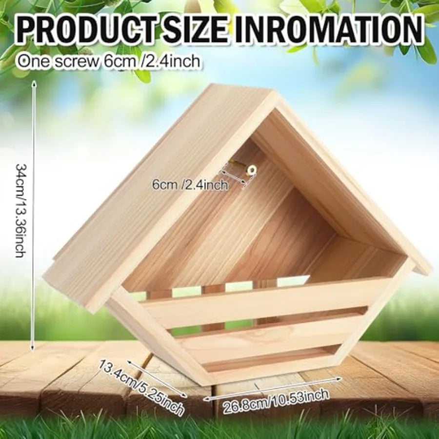 Cedar Dove Nesting Box Two Pack Outdoor Bird Roosting Platform