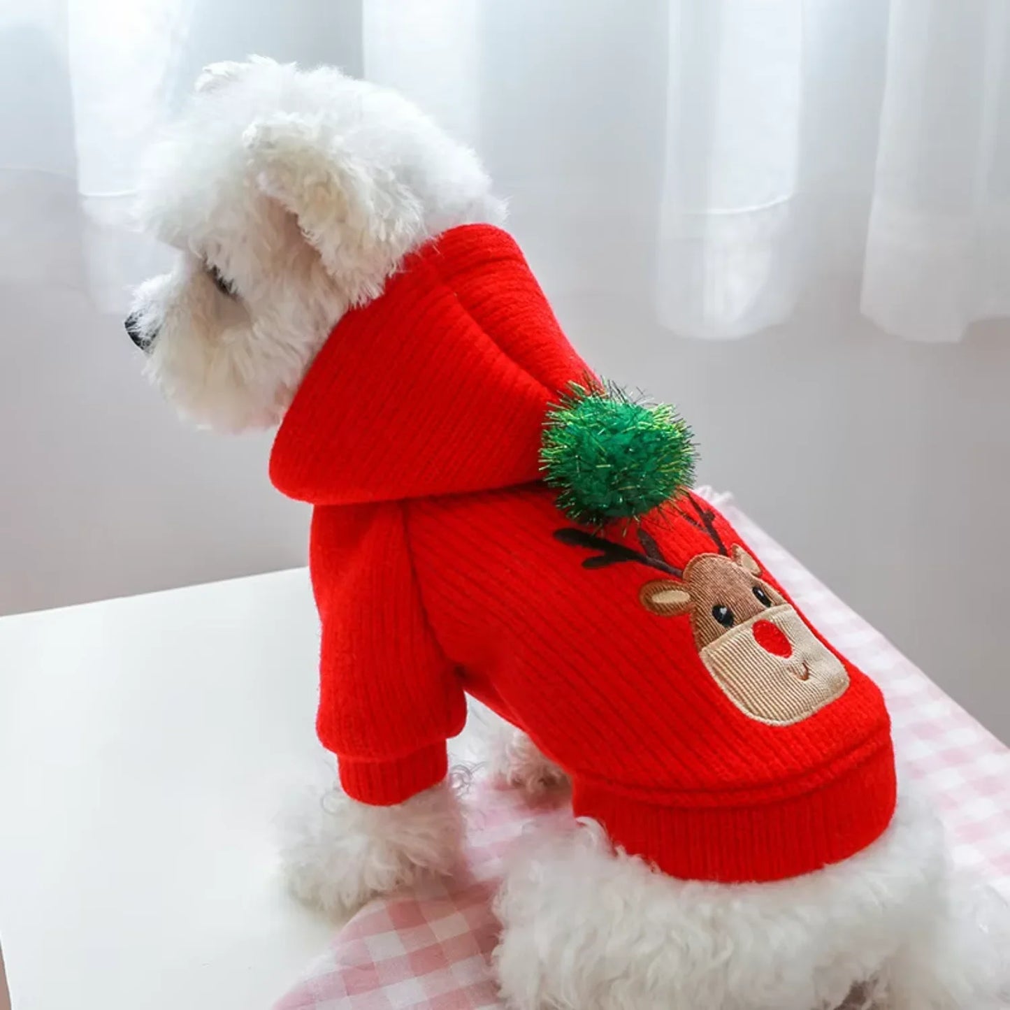 Pet Skirt Dress Winter Christmas Coat For Dogs Cozy