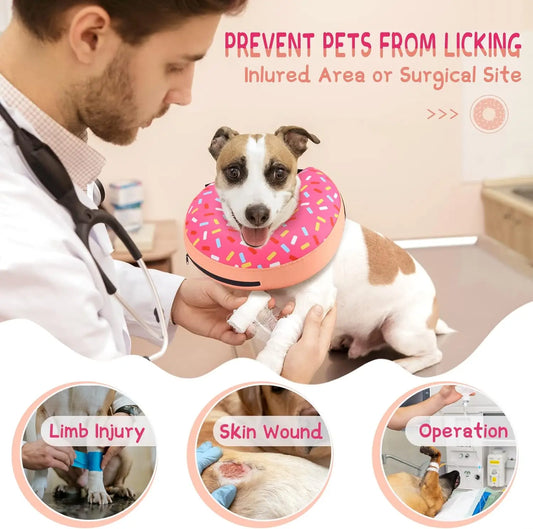 Soft Inflatable Dog Cone Collar Alternative For Post Surgery Recovery