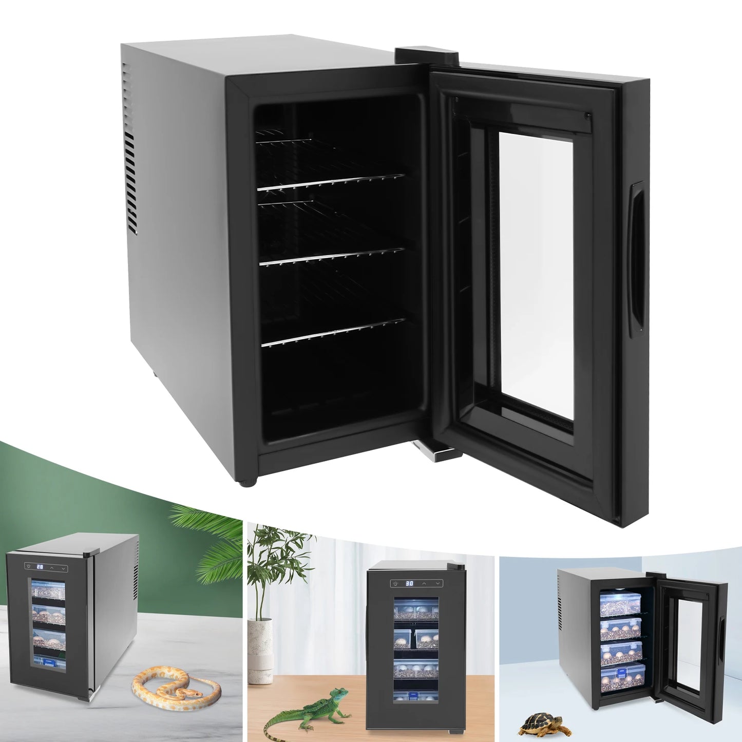 Bymaocar Reptile Egg Incubator With Precise 50-104 Fahrenheit Digital Thermostat