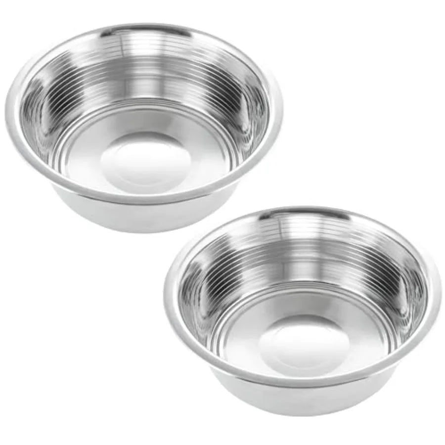 Pet Feeder Stainless Steel Dog Bowls 2-Pack for Raised Feeders