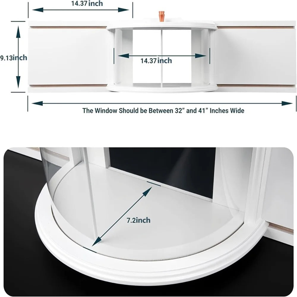 Window Bird Feeder With Clear View Tray Recessed Design